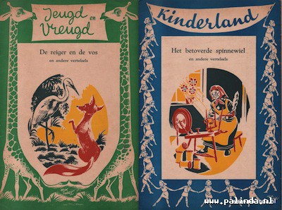 Jeugd en vreugd/kinderland : De reiger en de vos, Het betoverde spinnewiel en andere vertelsels. 1