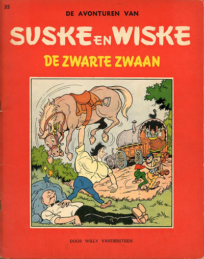 Suske en Wiske (Vlaams ongekleurd) : De zwarte zwaan. 1