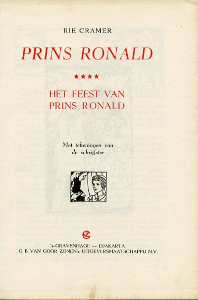 Rie Cramer, kinderboeken : Het feest van prins Ronald. 5