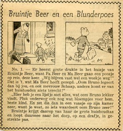 Bruintje Beer : Bruintje Beer en een blunderpoes. 1