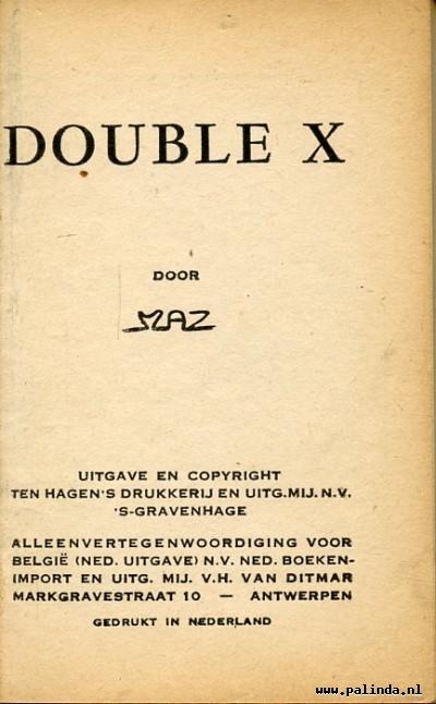 Dick Bos : Double X. 4