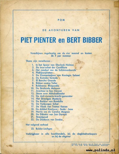 Piet Pienter en Bert Bibber : De diadeem van Swaba. 2
