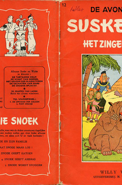 Suske en Wiske (Vlaams ongekleurd) : Het zingende nijlpaard. 4