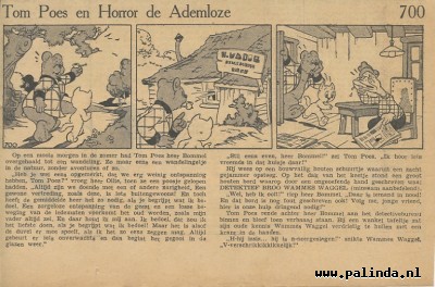 Tom Poes krantenknipsel : Tompoes en horror de ademloze. 1