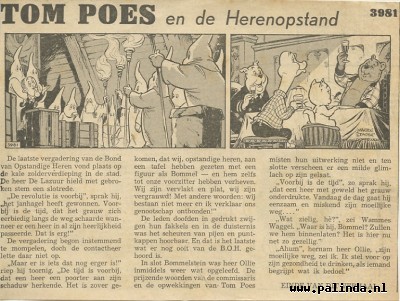 Tom Poes krantenknipsel : Tompoes en de herenopstand. 2