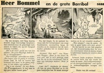 Tom Poes krantenknipsel : Heer Bommel en de grote baribal. 2
