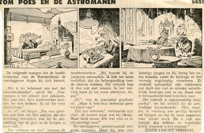 Tom Poes krantenknipsel : Tom Poes en de astromanen. 2