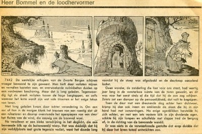 Tom Poes krantenknipsel : Heer Bommel en de loodhervormer. 1