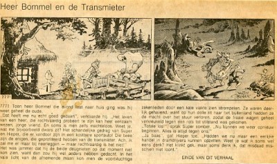Tom Poes krantenknipsel : Heer Bommel en de transmieter. 2