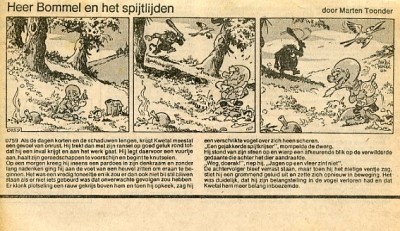 Tom Poes krantenknipsel : Heer Bommel en het splijtlijden. 1
