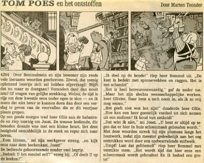 Tom Poes krantenknipsel (herpublicatie) : Tom Poes en het ontstoffen. 1
