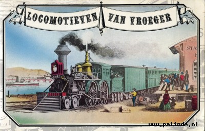 Plakplaatjesboek : Locomotieven van vroeger. 1