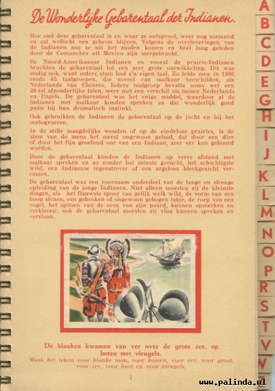 Plakplaatjesboek : De wonderlijke gebarentaal der indianen. 4