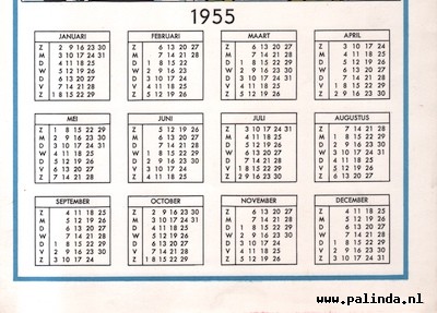 Sjors en Sjimmie : Sjors en Sjimmie kalender 1955. 3