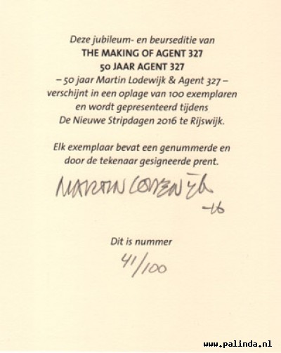 Agent 327 : 50 jaar Martin Lodewijk & agent 327. 7