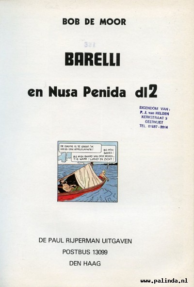 Barelli : Nusa Penida dl 1 en 2. 8